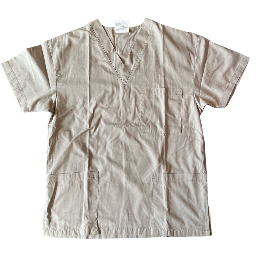 All Heart Biege Scrubs Top, S